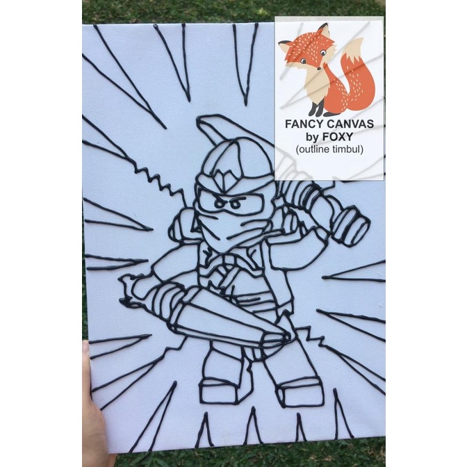 

kanvas lukis anak gambar NINJAGO 3