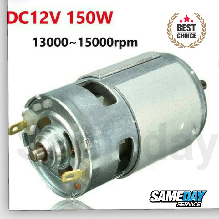 Motor Listrik Dinamo Dc 12V 150W 13000 - 15000Rpm Motor 775 High Speed Large Torque