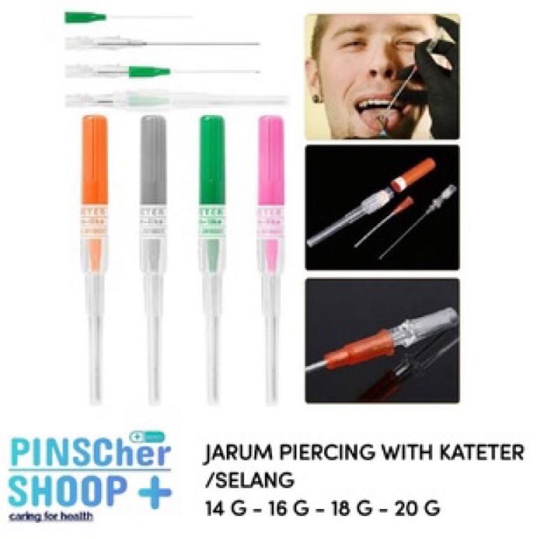 NEW Jarum tindik / jarum abocath / jarum piercing 14G,16G,18G,20D 2691 ▲