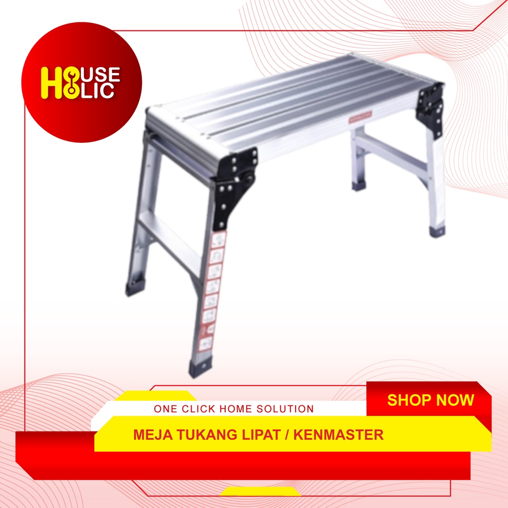 KENMASTER Meja Tukang Lipat / Work Platfoam XCT-01 / Folding Table