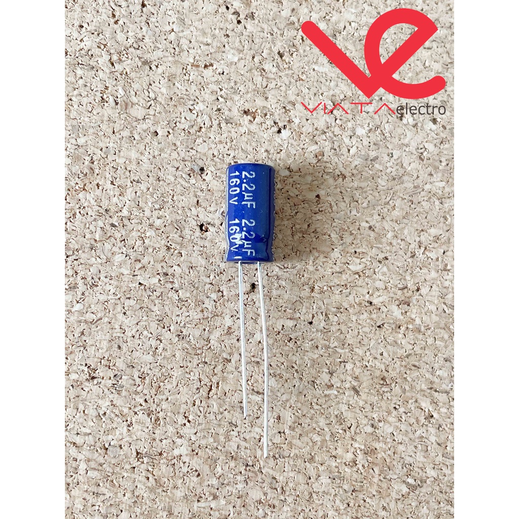 KAPASITOR ELCO 2,2UF 160V (1 BUAH) KAPASITOR CAPACITOR ELKO KAPASITOR 2.2UF 160V