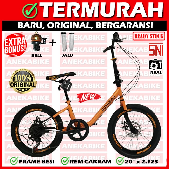 Sepeda Minion 20 Inch Forward Rem Cakram 7 Speed Original Termurah