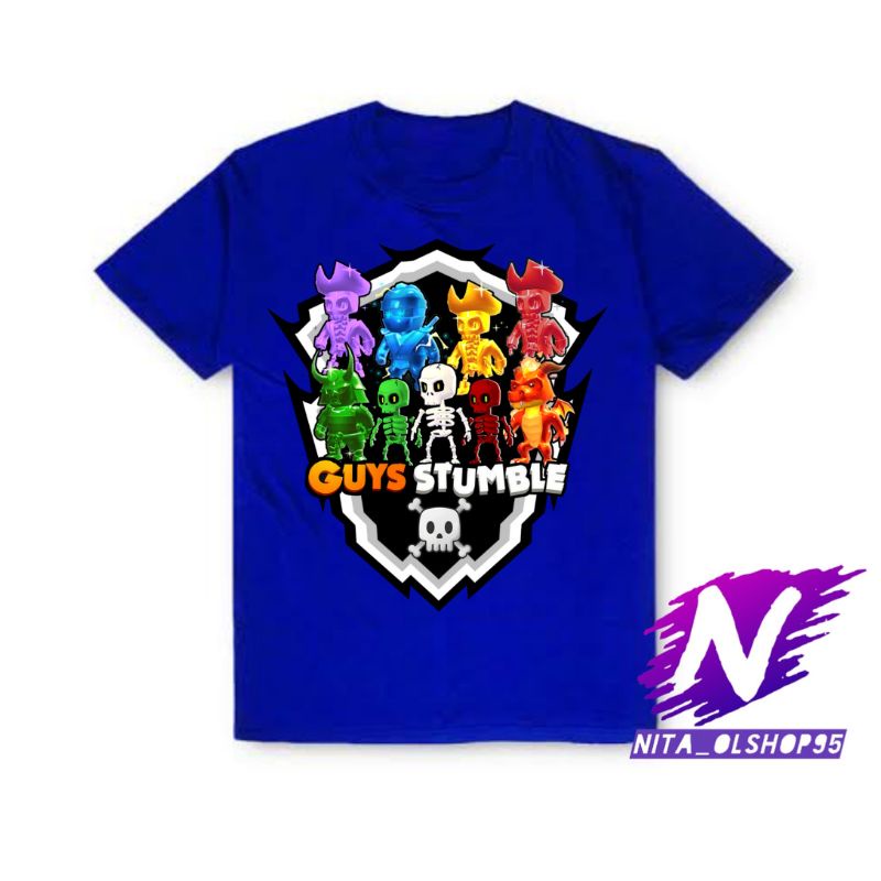 kaos anak stumble guys game mobile