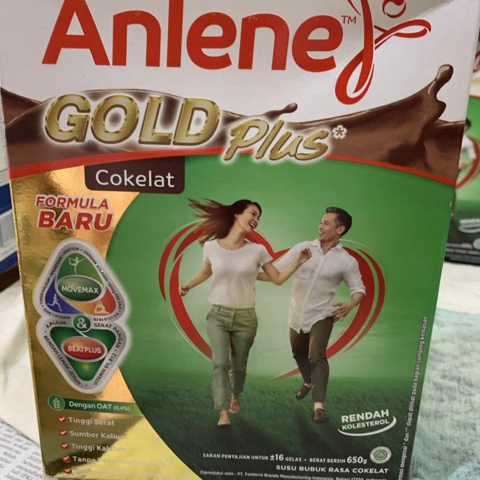 

[ COD ] Anlene Gold Plus Coklat 650ml