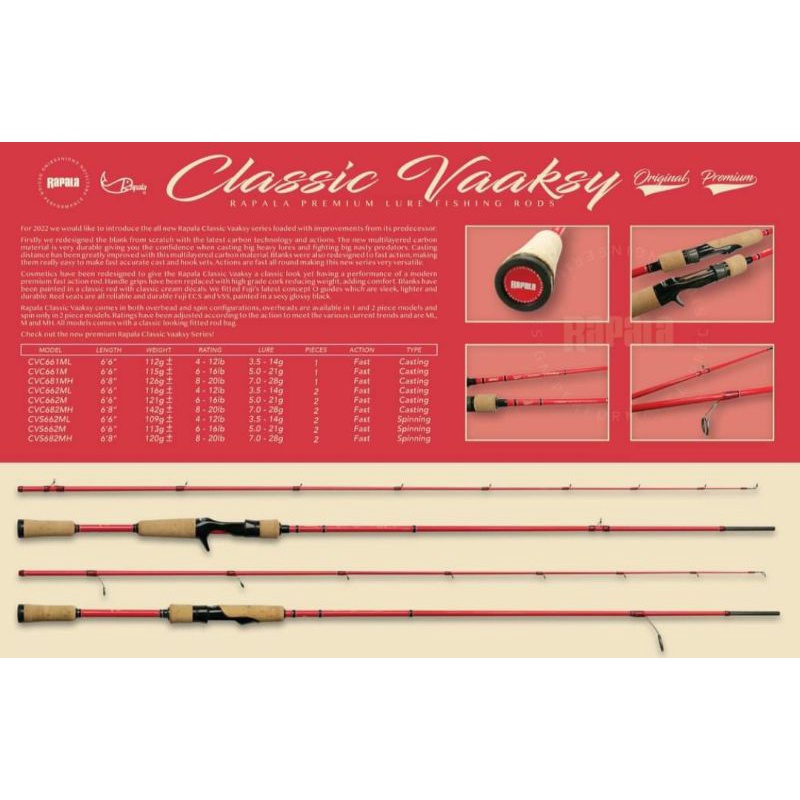 joran rapala classic vaasky 662