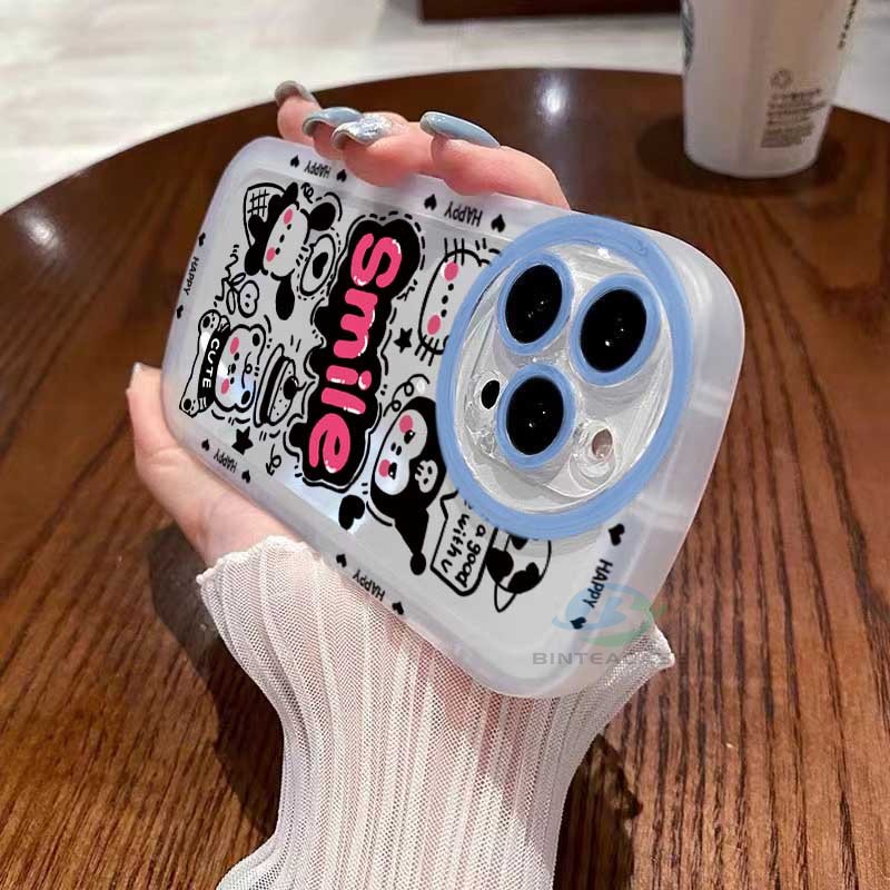 Casing TPU Realme 5 5i 6i C3 C35 C21Y C25Y C21 RealmeC11 2021 C25 C15 C12 C2 Motif Kucing Senyum