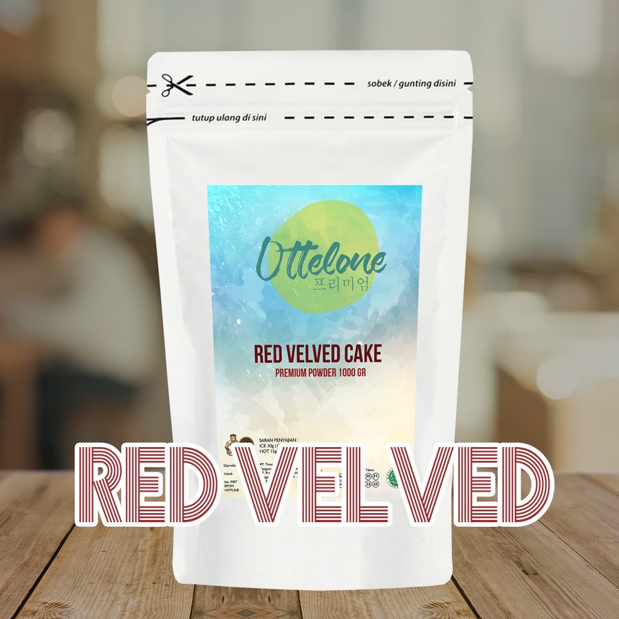 

Powder RED VELVET 1kg Bubuk Minuman Premium Merk OTTELONE