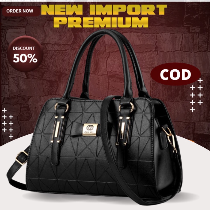 FL10067 tas kerja kantor import wanita kantoran  slempang branded kekinian dewasa handbag korea wani