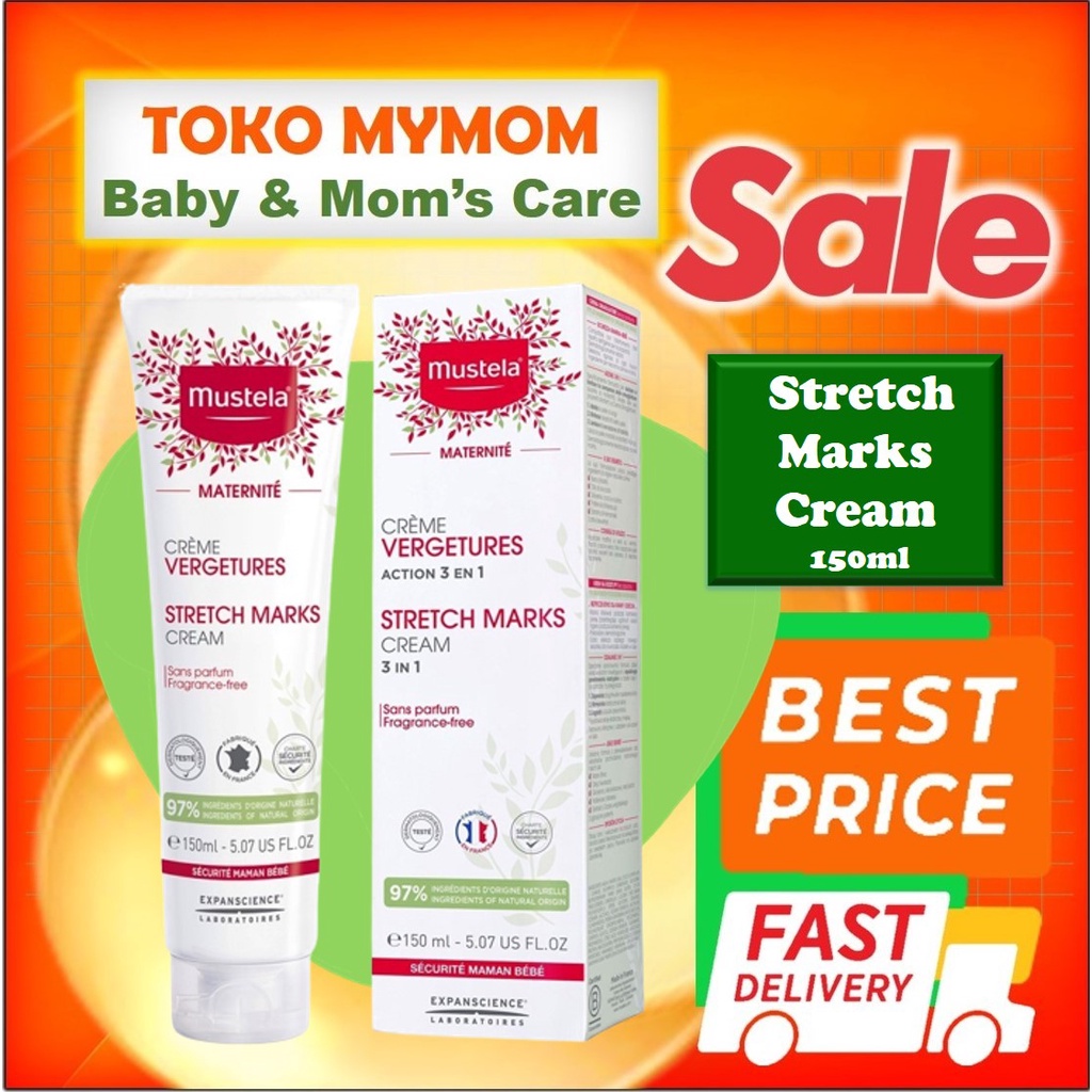 [BPOM] Mustela Stretch Marks CREAM 150ml / Krim Ibu Hamil / MY MOM