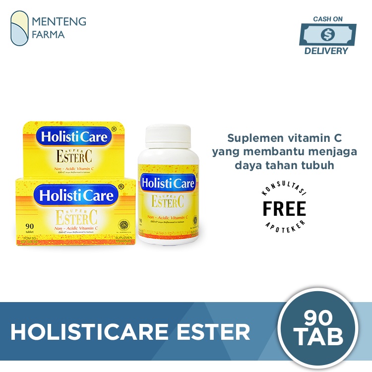 Holisticare Ester C 90 Tablet - Suplemen Vitamin C &amp; Daya Tahan Tubuh