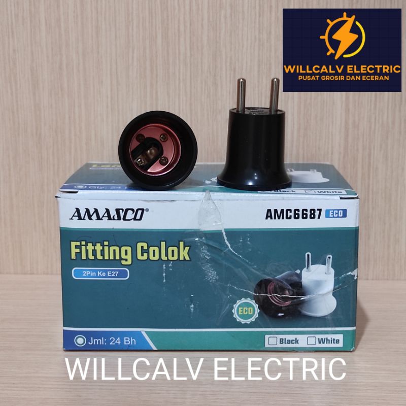 AMASCO FITING LAMPU COLOK / FITING COLOK AMASCO / FITING LAMPU COLOK AMASCO