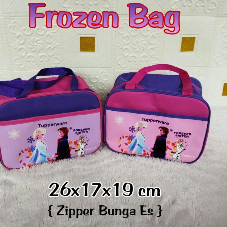 Grosir Menarik Tas bekal makan Tupperware Frozen Elsa / Tas Tupperware Frozen Elsa Forever Sister / 