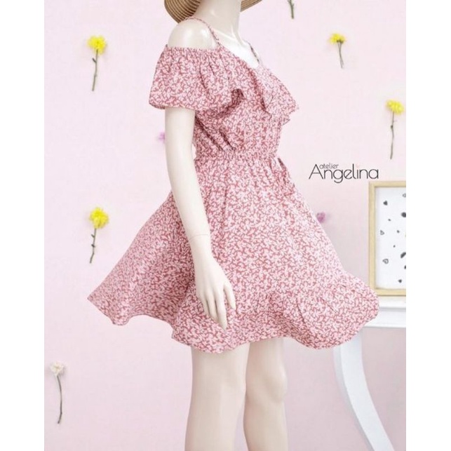 [BACA DESKRIPSI] PRELOVED Emily Dress Brielle Pink Ballerina size Medium Atelier Angelina