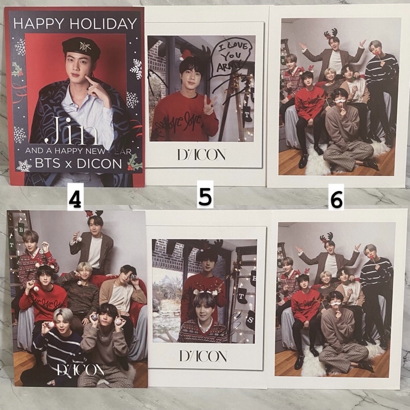 rare sale BTS jin seokjin Dicon postcard official | 101 102 proof tear y o u r maung zoom bunga dila