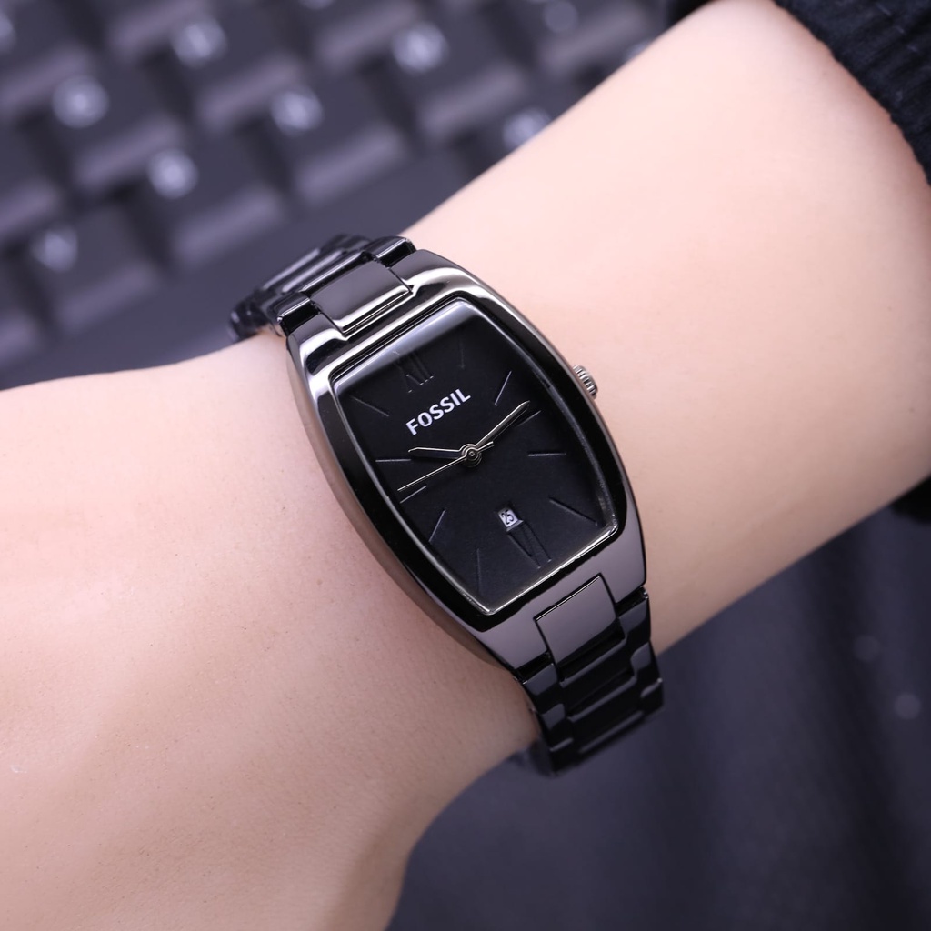 JAM TANGAN WANITA FOSSIL RANTAI TGL AKTIF UKURAN 3CM