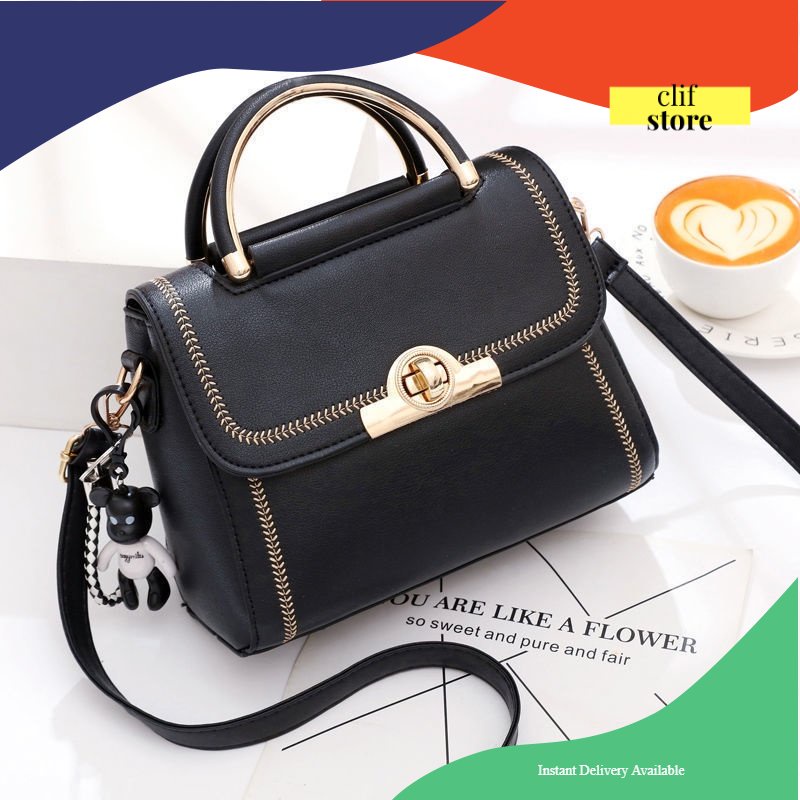 tas wanita import premium quality tas selempang wanita sling bag hbs10 shoulder bag