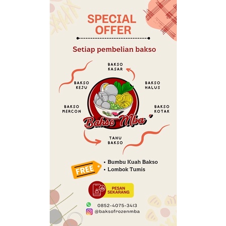 

Bakso Frozen Mba Bakso Halus Daging 50 Biji 500gr