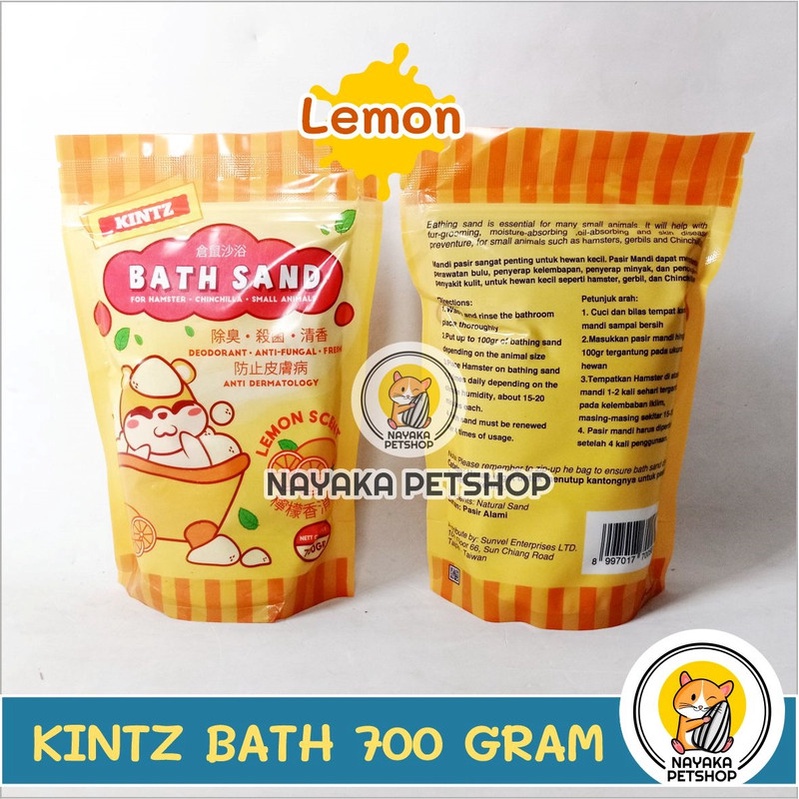 Kintz Bath Sand 700 gr Pasir Wangi Mandi Hamster