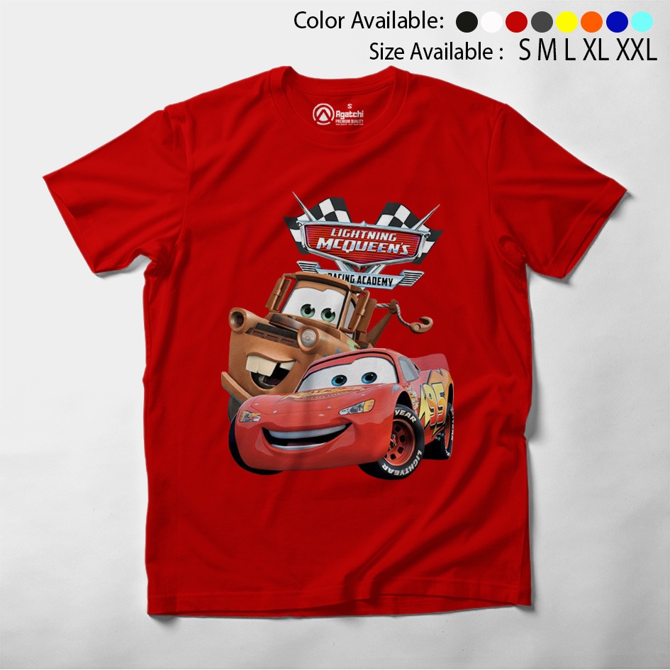 Baju Kaos Atasan Anak Laki - Laki Motif Cars Mater