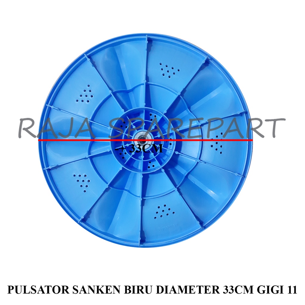 PULSATOR MESIN CUCI SANKEN BIRU DIAMETER 33CM GIGI 11