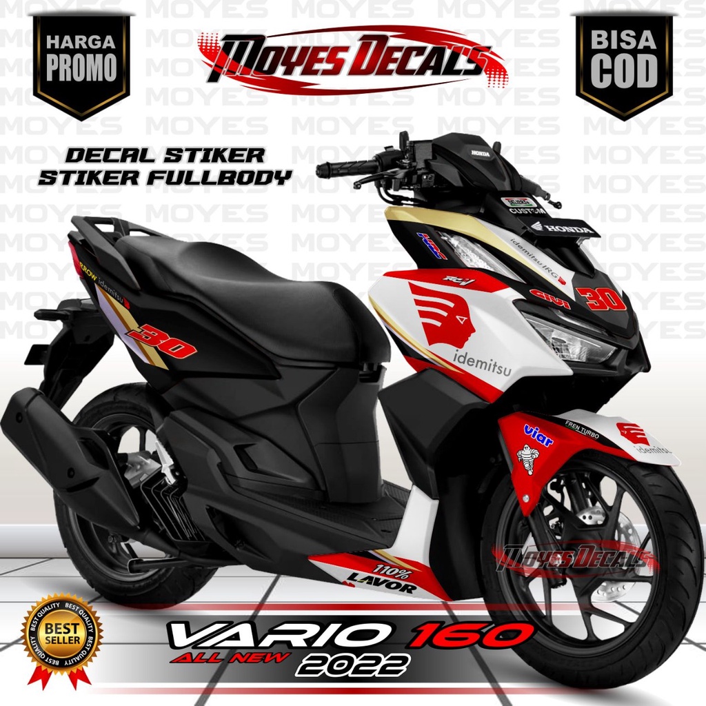 (COD) decal vario new 160 2022 Livery Idemitsu stiker striping vario 160 stiker fullbody honda vario