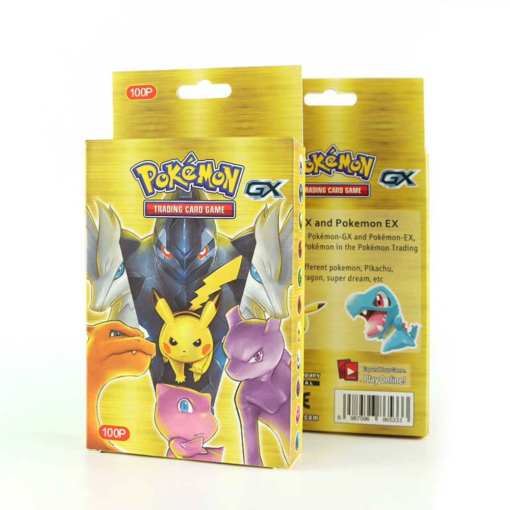 100pcs Kartu Game Pokemon Shining Vmax TAG TEAM GX Untuk Anak