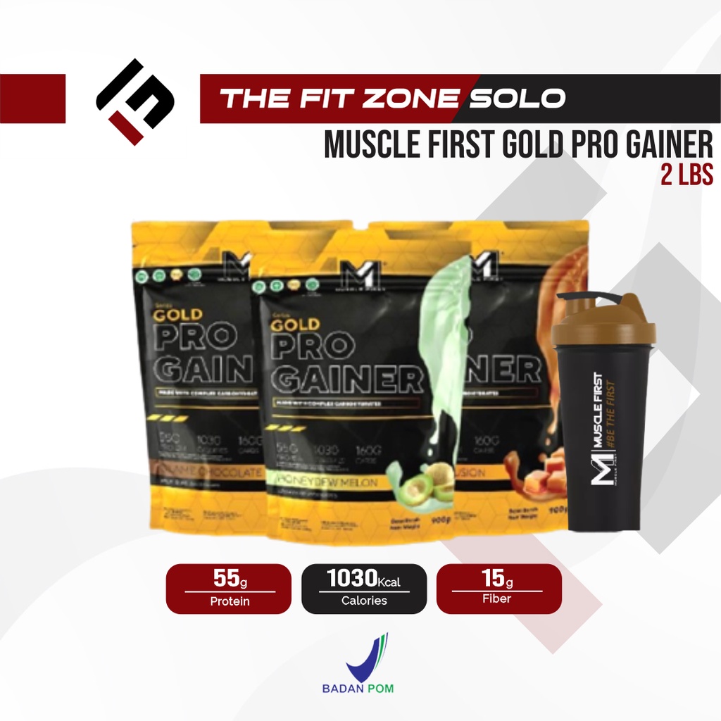 M1 Muscle First Gold Pro Gainer 2 Lbs Weight Mass Gainer BPOM