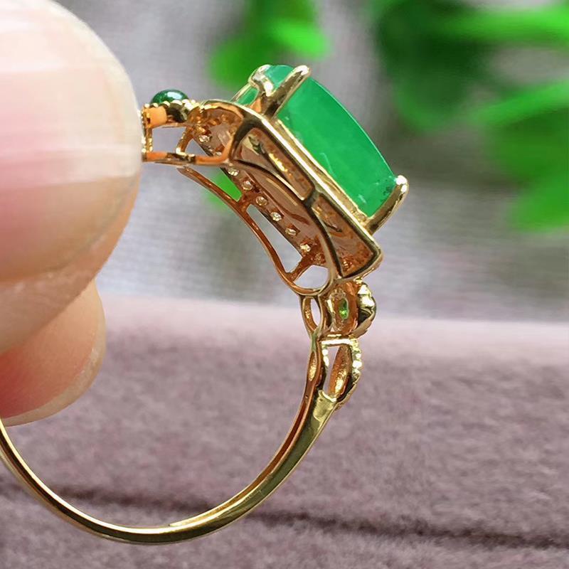 Cincin Model Terbuka Lapis Emas Dapat Disesuaikan Gaya Elegan Untuk Wanita