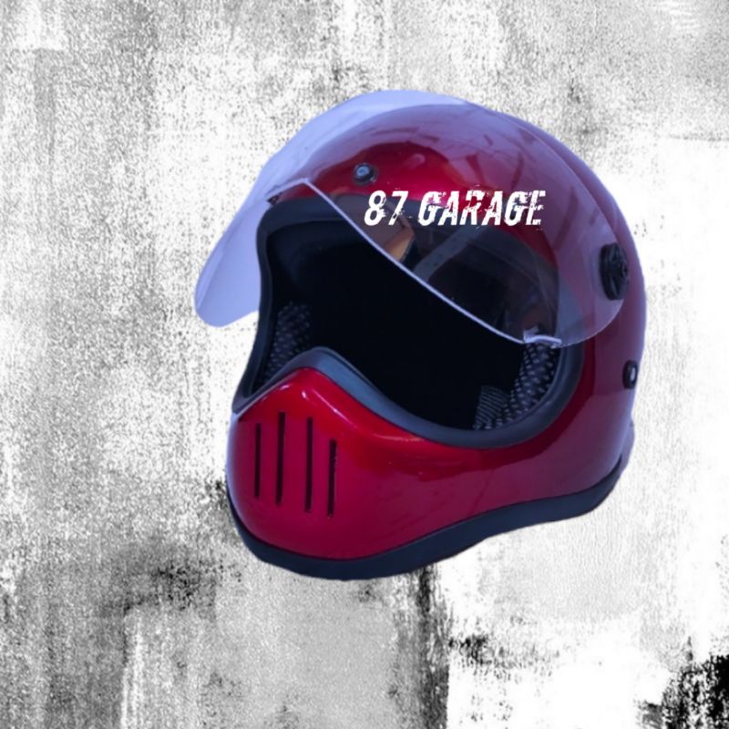 HELM CAKIL RETRO KLASIK FULLFACE INER VISOR