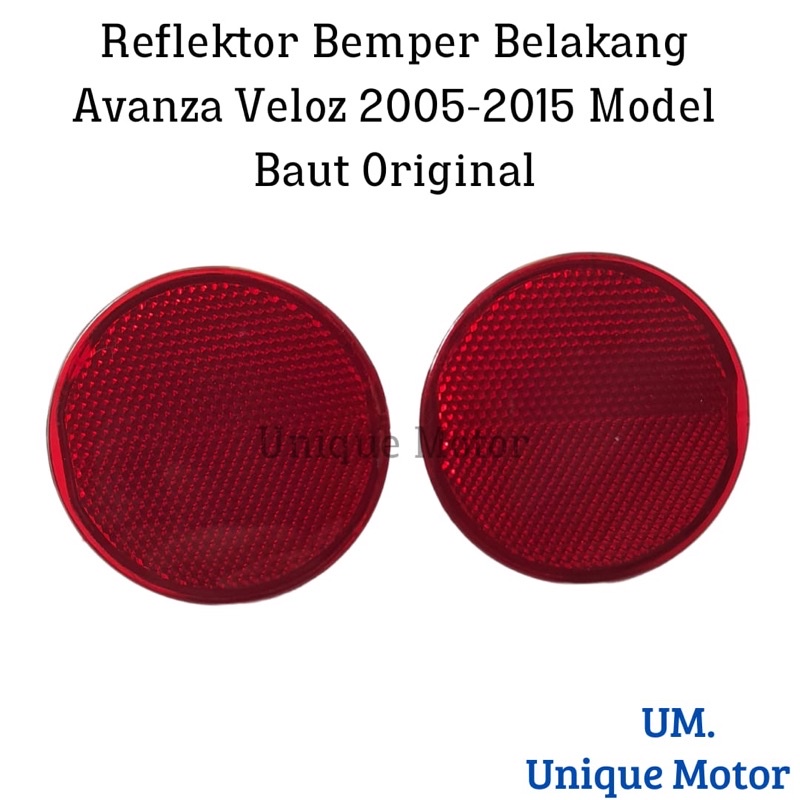 Reflektor Bemper Belakang Avanza Veloz 2005-2015 Model Baut Original