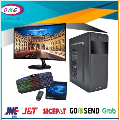 PC Gaming Lengkap Intel Core i7 2600 VGA GTX 1050 TI 4GB  LED 24  Curved