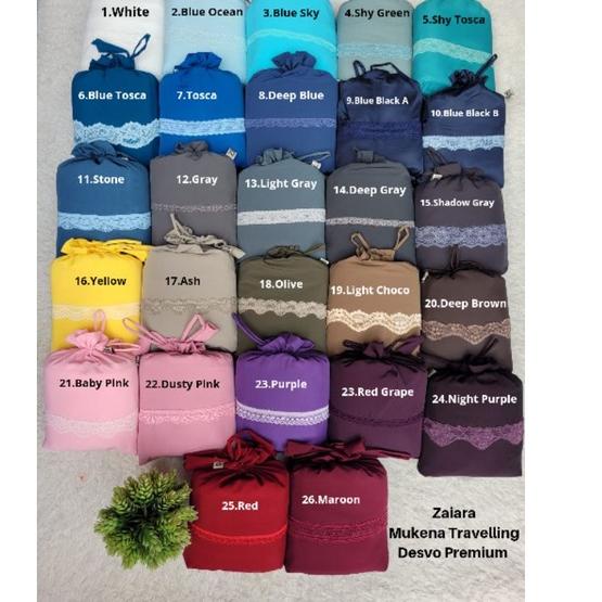 Zaiara mukena travelling desvo Premium elegant lace ‣ DNO.22Oc22r