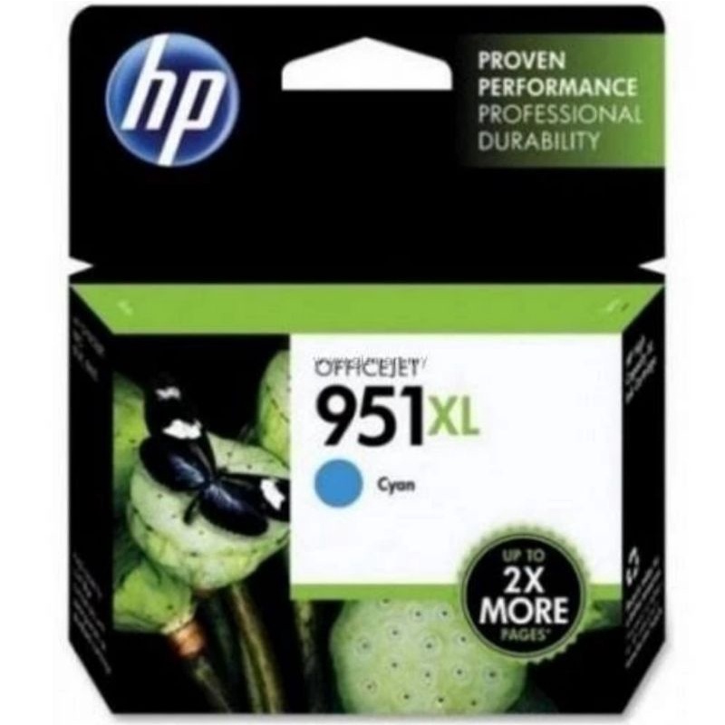 tinta hp 951xl cyan original for printer pro 8100,8600