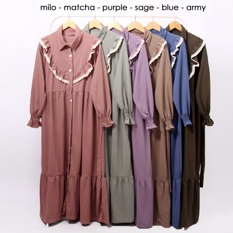 GROSIR  (55 rb x 6 pcs) KODE -176 GAMIS VOXY RANDOM WARNA