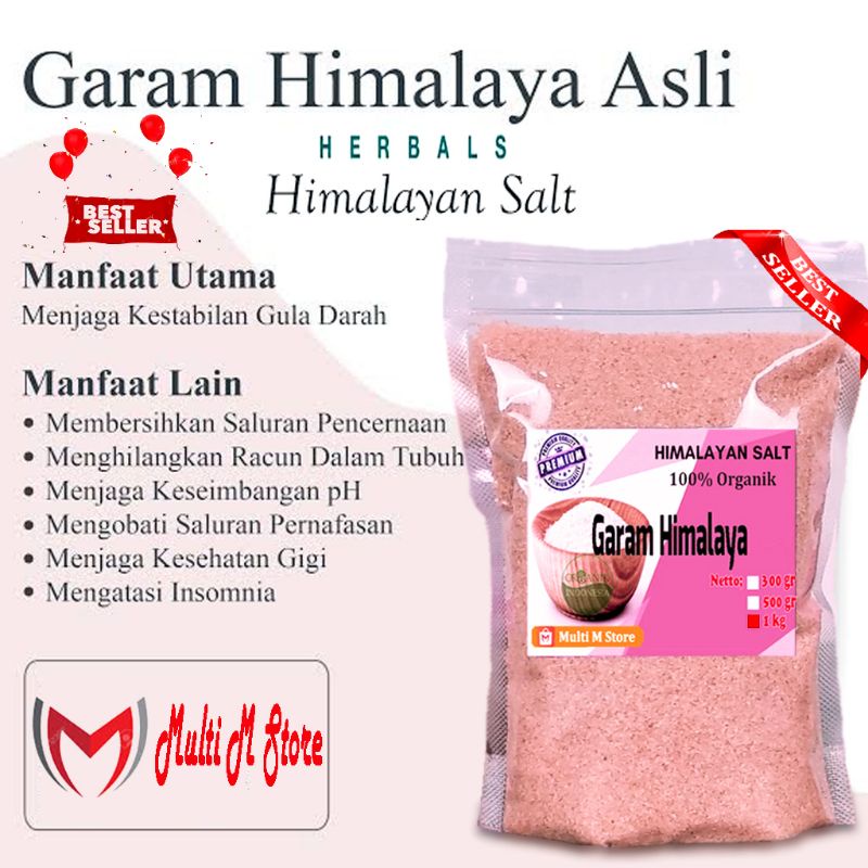 

Garam Himalaya Super 1 Kg | Produk Of Pakistan | Himalayan Salt Organik