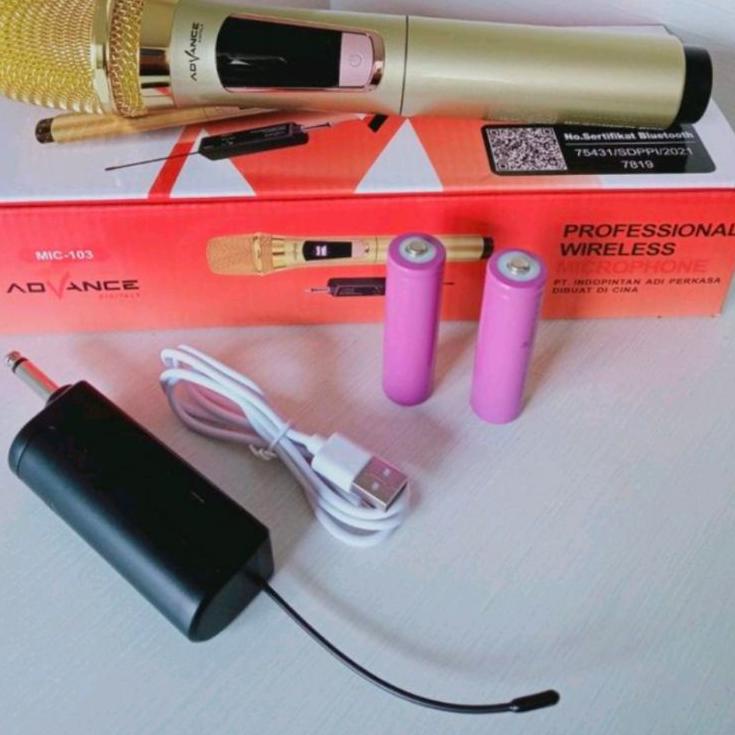 Paling Disukai.. Mic,Mik,Mix,Microphone,mikrofon,mic wireless single 1 mix tanpa kabel original adva