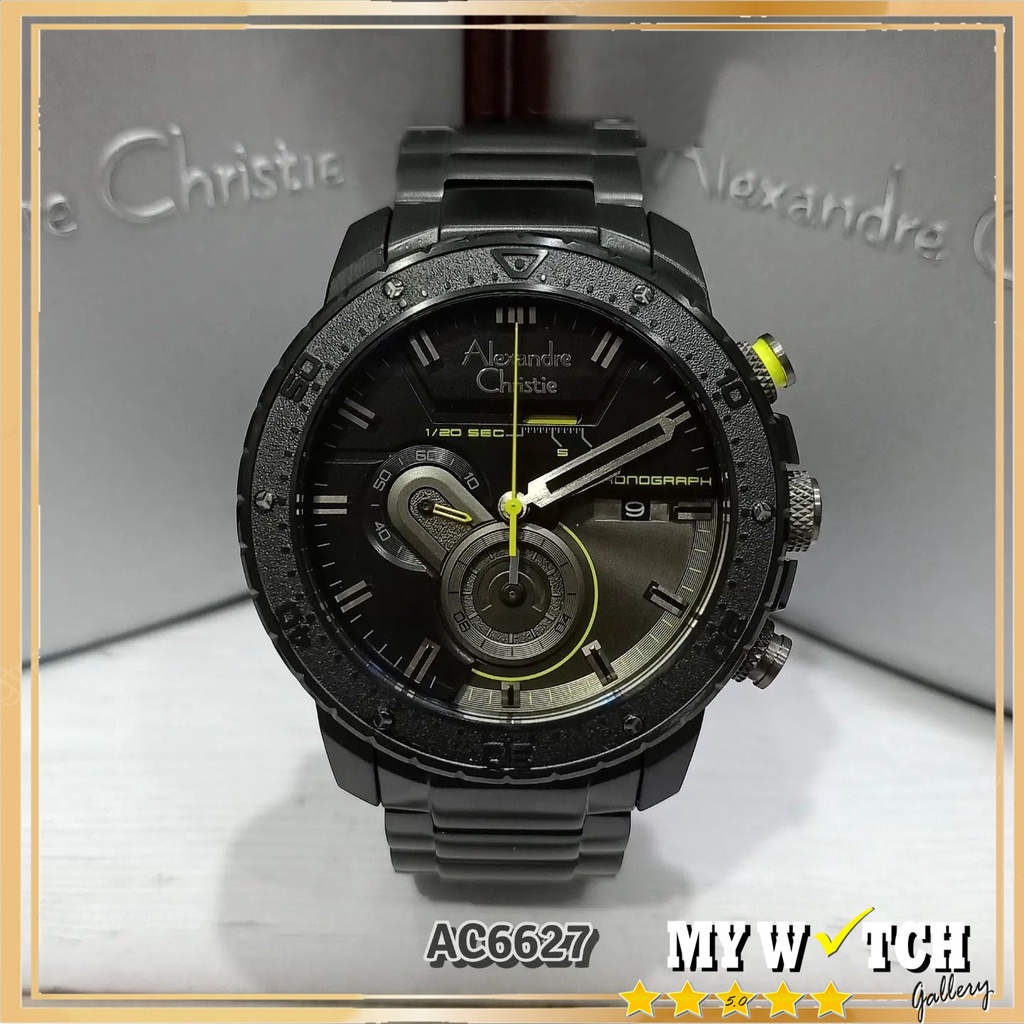 Jam Tangan Alexandre Christie / Alexander Pria Stainless AC 6627 MC Original Diameter 4,5 cm