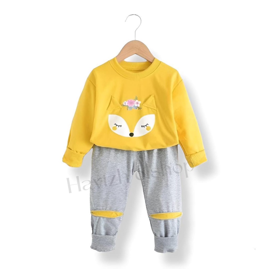 Stelan anak fox queen 0-6thn / pakaian anak