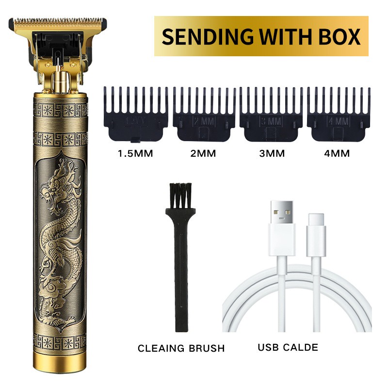 Alat Cukur Rambut Elektrik Dragon, ,Hair Clipper Rambut Hair Trimmer, USB Rechargeable Razor Serbaguna