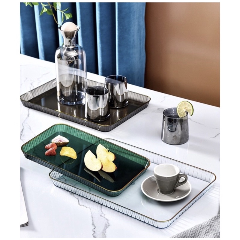 NAMPAN / TRAY PLASTIK AESTHETIC SERBAGUNA BAKI TRAY NORDIC STYLE