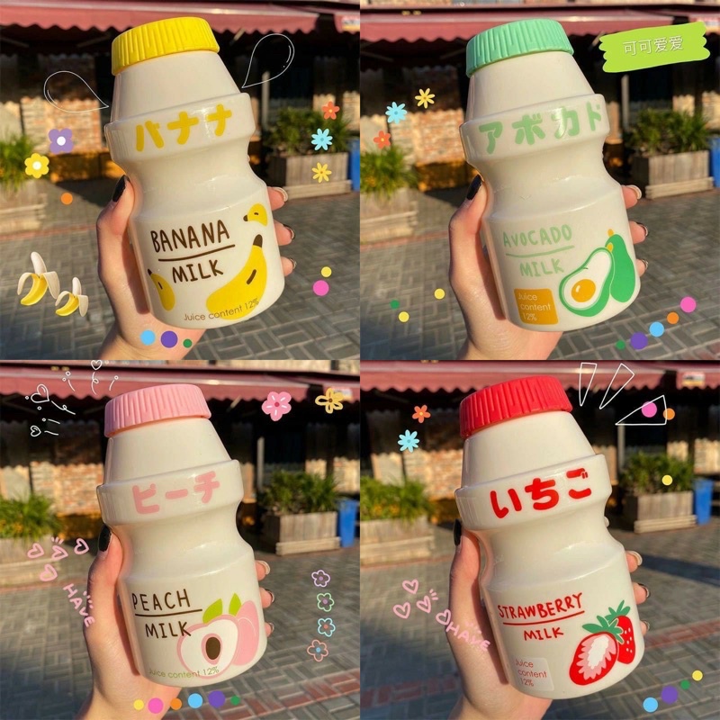 botol minum yakult ala korea / botol minum anak lucu