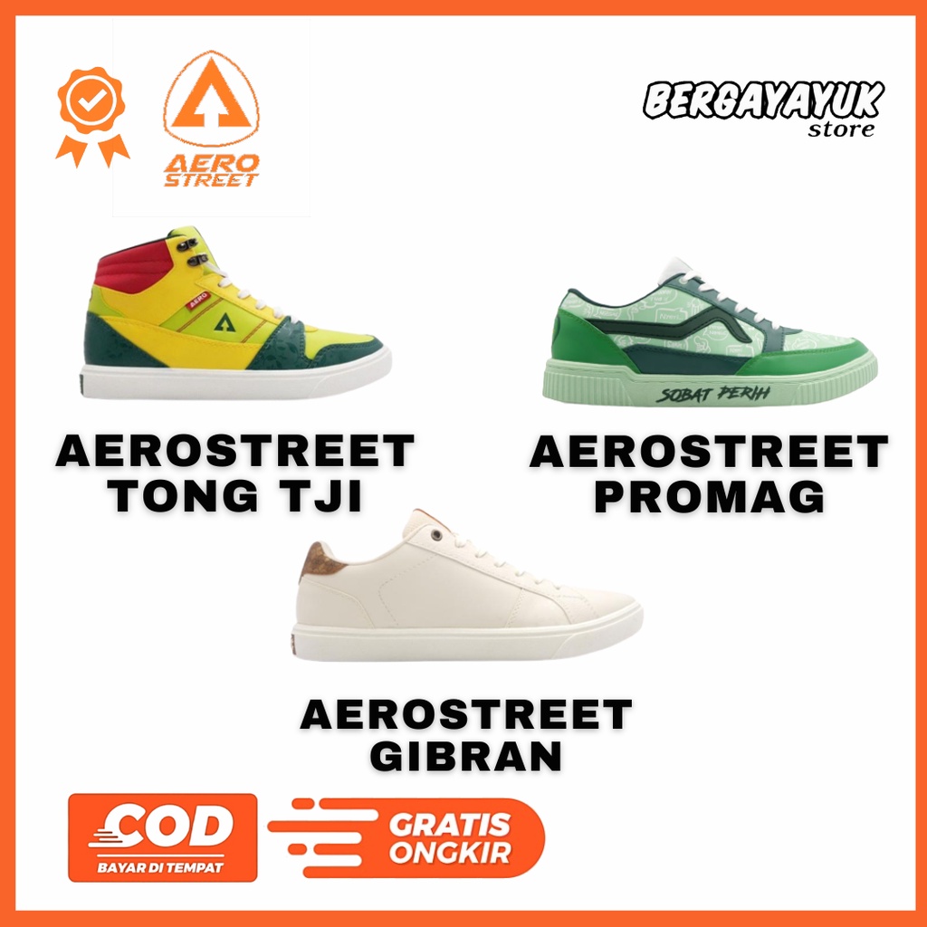 Aerostreet Gibran/ Aerostreet Promag/ Aerostreet Tong Tji / Aerostreee Dunk Series - Original (BNIB)