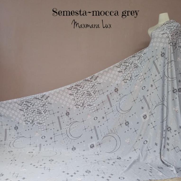 (HARGA 0,5m) KAIN SERAGAM LEBARAN COUPLE SEMESTA VANILLA HIJAB [TL.18Oc22ᴴ]