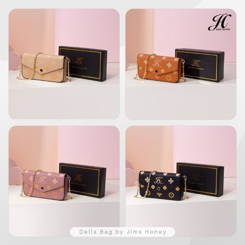 JIMS HONEY DELLA MINI BAG TAS SELEMPANG WANITA (FREE EXCLUSIVE BAG + DOMPET + CARD HOLDER)