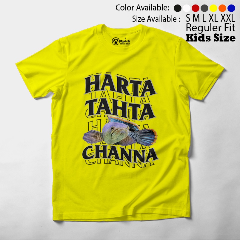 Baju Kaos Atasan Anak Laki - Laki Agatchi Motif Harta Tahta Channa