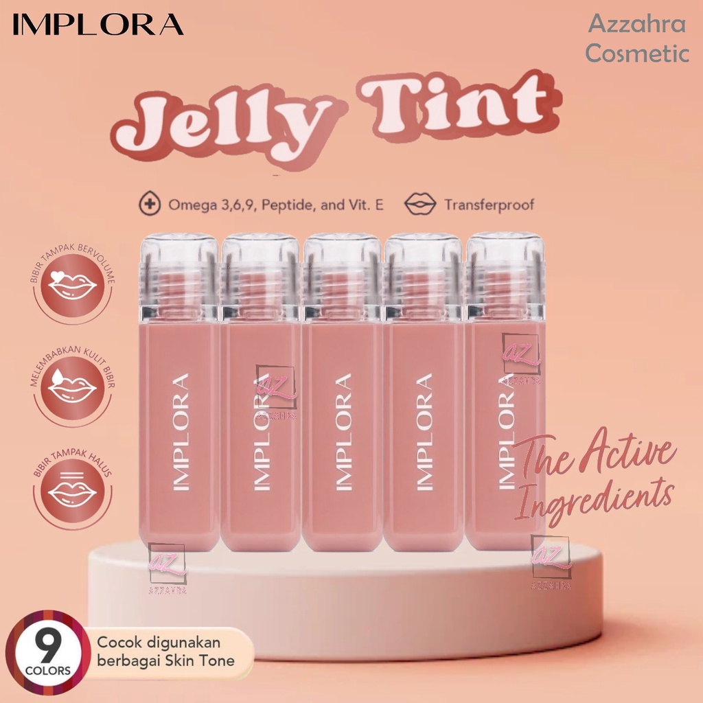 Implora Jelly Tint | Lip Tint Glossy | BPOM