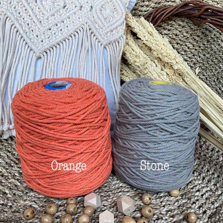 Grosir Bermutu Tali macrame warna cotton rope 4mm part I