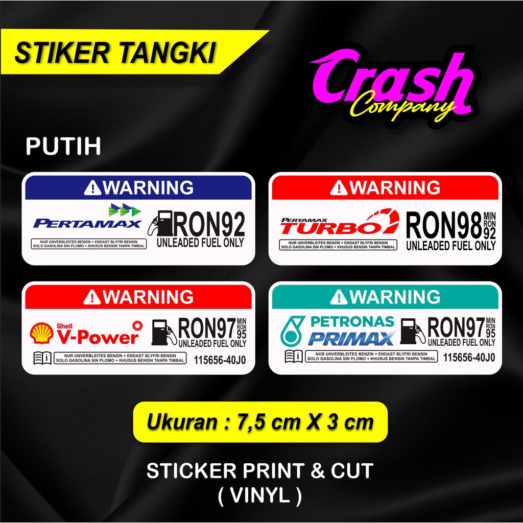 Stiker Tangki JDM, Stiker Label Motor