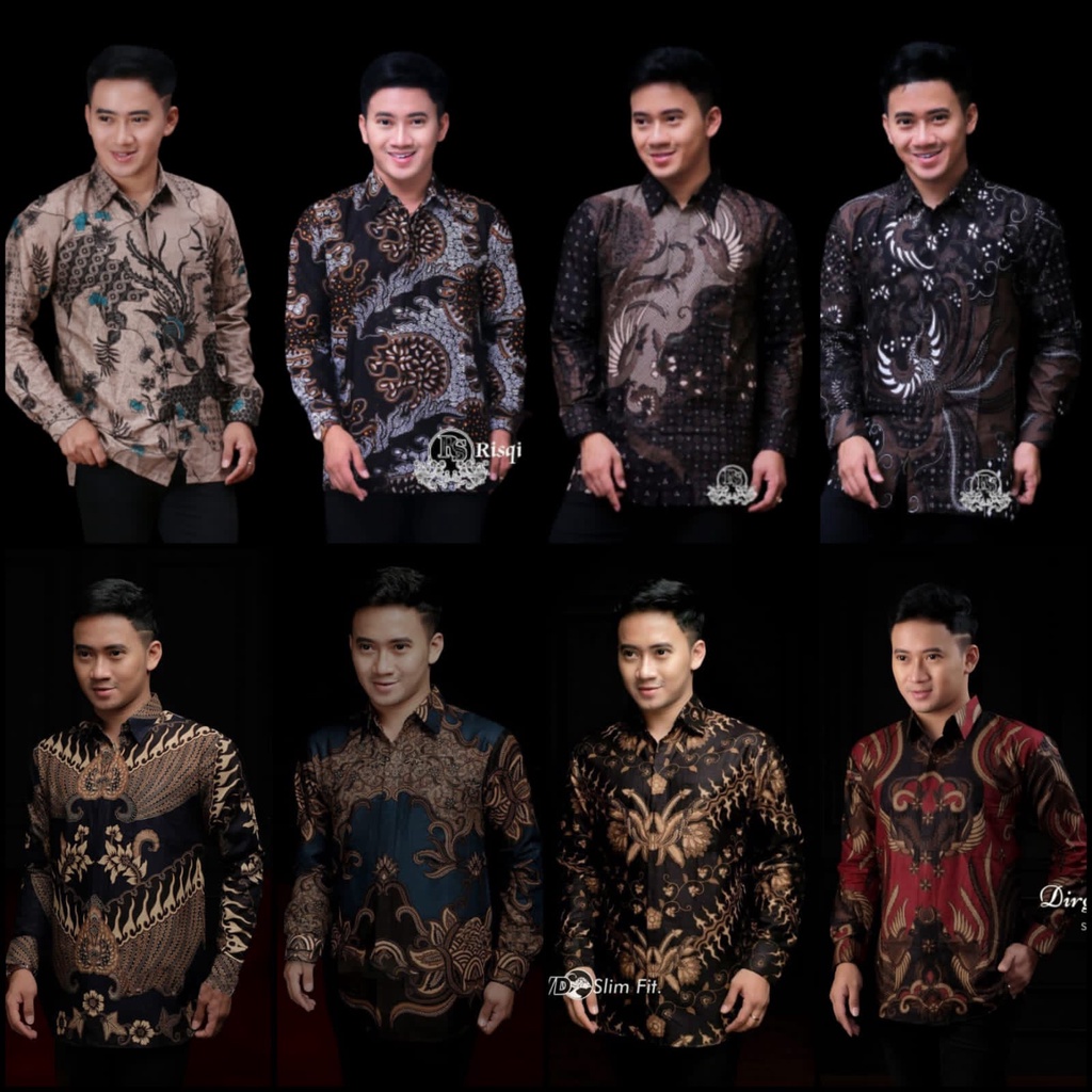 BATIK PRIA LENGAN PANJANG  PREMIUM UMIHANYCOLLECTION KODE 005  SIZE M L XL XXL XXXL