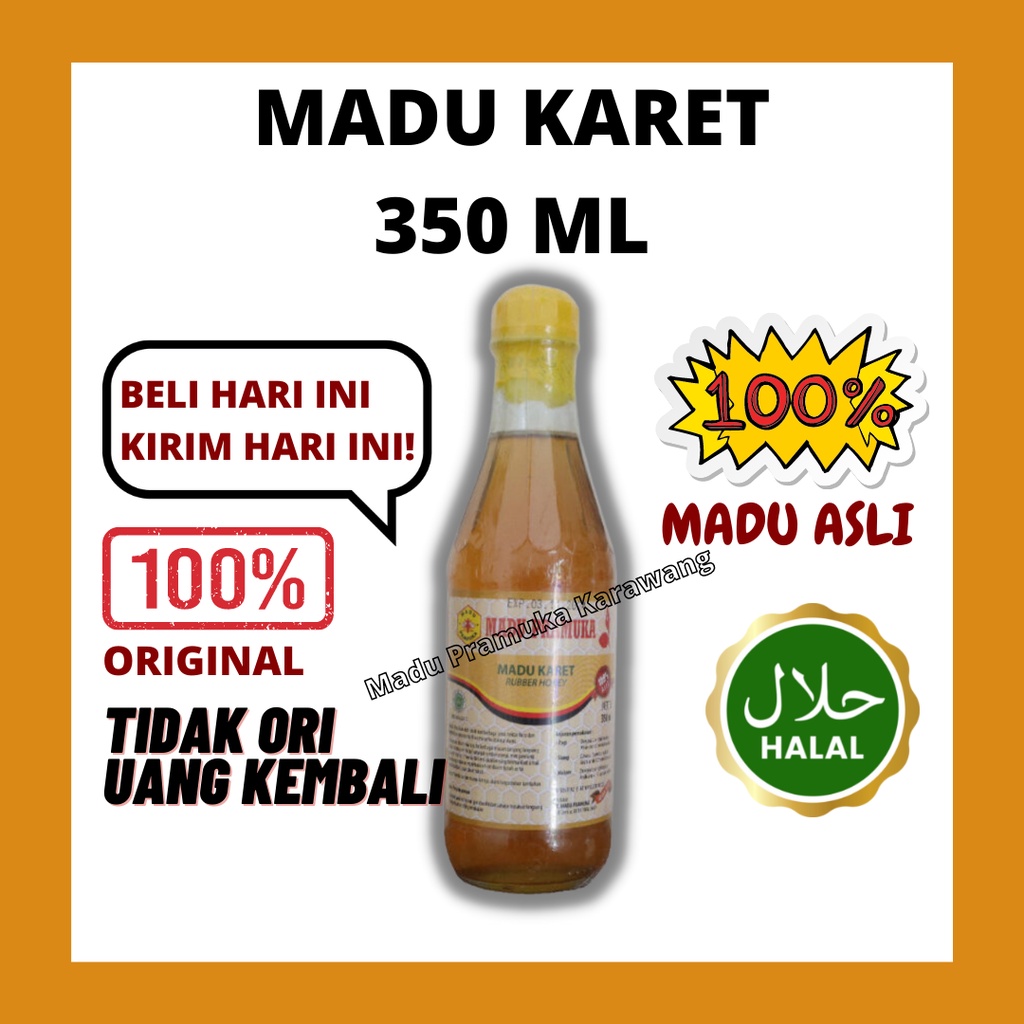 

MADU ASLI MADU ORIGINAL MADU PRAMUKA KARET 350 ML